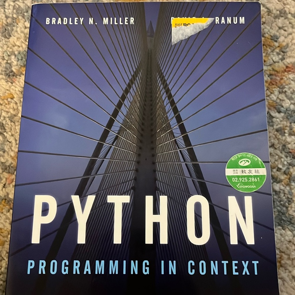 Python Programming In Context by Bradley N Miller EUC